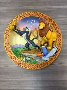 Disney The Lion King 3d Limited Edition Plate